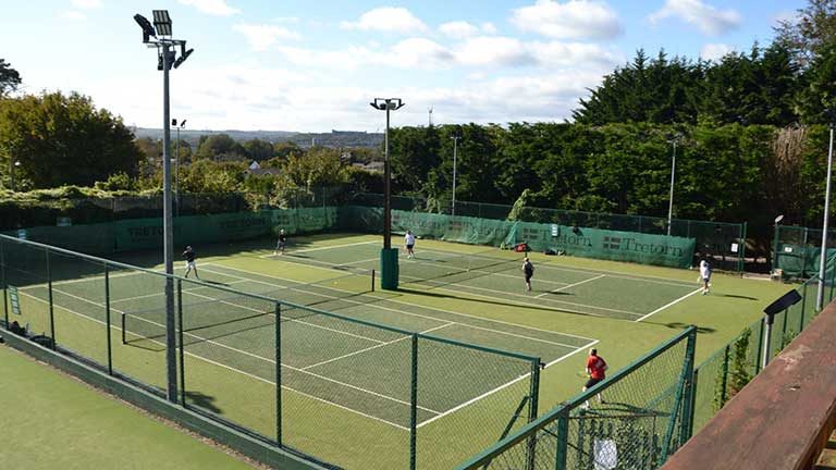 View of main courts